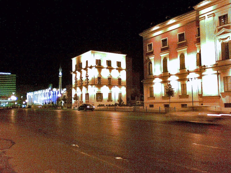 Tirana by night 8 red..jpg